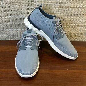 Wolf & Shepherd Storm Gray Blue SwiftKnit  Hybrid Derby Dress Shoe 11